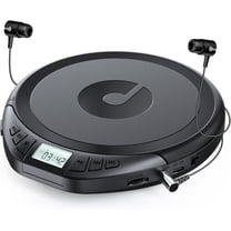 Gueray CD Players Portable CD Walkman: with Earphones Portable CD Player for Car with Anti-Skip Shockproof Personal CD Player with LCD Display
