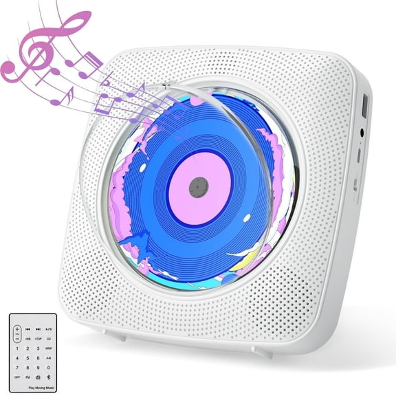 Gueray Portable CD Player with Bluetooth, Desktop CD Music Players for Home