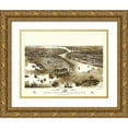 thumbnail image 1 of Guerber 14x12 Gold Ornate Wood Framed with Double Matting Museum Art Print Titled - New York Brooklyn New York - Guerber 1851, 1 of 4