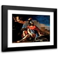 thumbnail image 1 of Guercino 14x12 Black Modern Framed Museum Art Print Titled - Mars with Cupid (1649), 1 of 5
