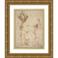 thumbnail image 1 of Guercino 14x18 Gold Ornate Wood Frame and Double Matted Museum Art Print Titled - Hercules Slaying the Hydra (C. 1618), 1 of 4
