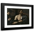 thumbnail image 1 of Guercino 18x15 Black Modern Framed Museum Art Print Titled - Saint John the Baptist in Prison Visited by Salome, 1 of 5