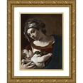 thumbnail image 1 of Guercino 19x24 Gold Ornate Framed and Double Matted Museum Art Print Titled - Virgin and Child (1621 - 1622), 1 of 4