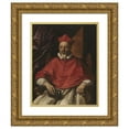 thumbnail image 1 of Guercino 20x23 Gold Ornate Framed and Double Matted Museum Art Print Titled - Cardinal Francesco Cennini (1625), 1 of 4