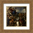 thumbnail image 1 of Guercino 2x Matted 22x20 Gold Ornate Framed Art Print 'Assumption of the Virgin ', 1 of 2