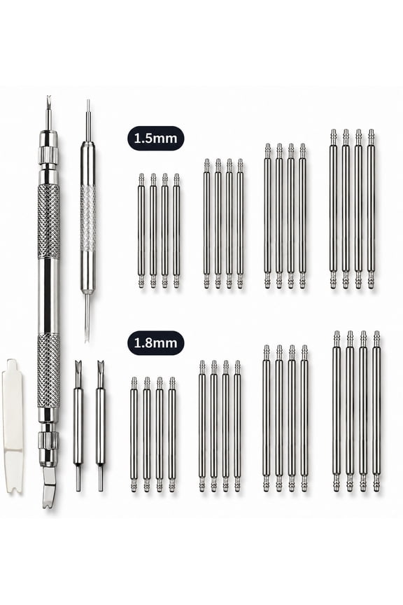 Watch Link Removal Kit with Band Pins and Spring Bar Tool Set