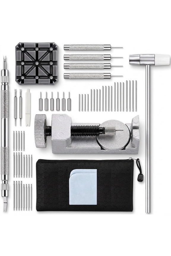 Watch Link Removal Kit with Band Pins and Spring Bar Tool Set
