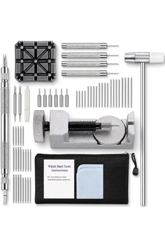 Watch Link Removal Kit with Band Pins and Spring Bar Tool Set
