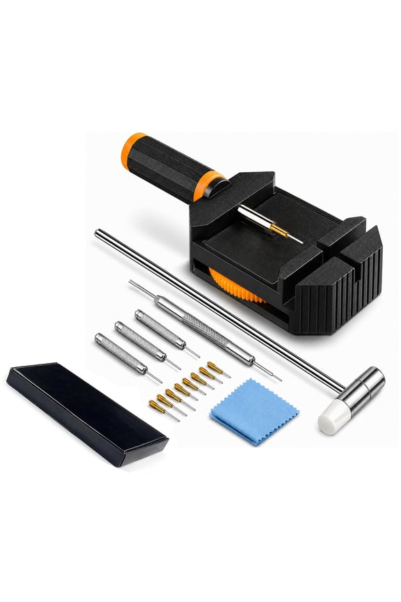 Watch Link Removal Tool Kit with Adjustable Platform and Punch Pins