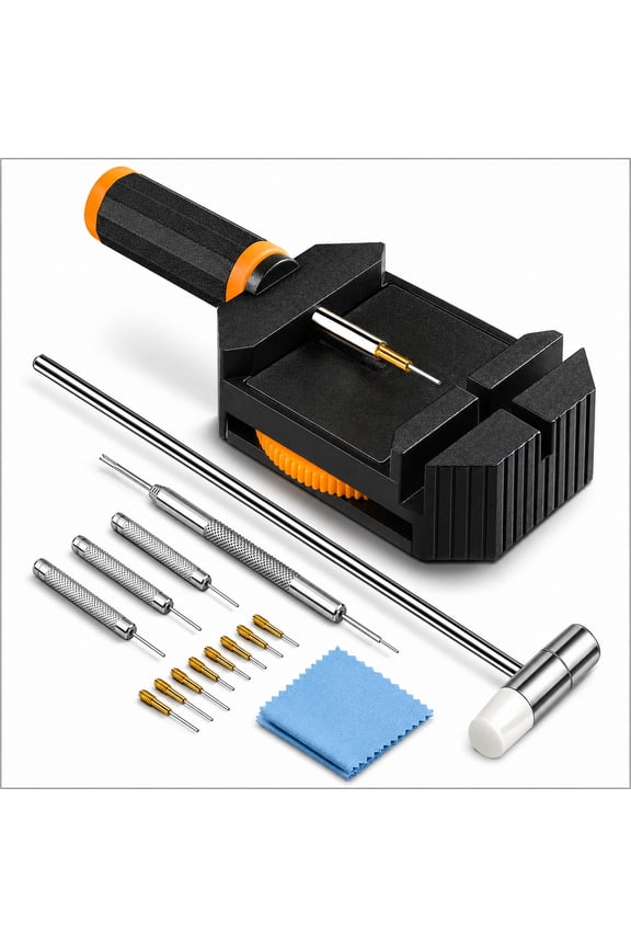 Watch Link Removal Tool Kit with Adjustable Platform and Punch Pins