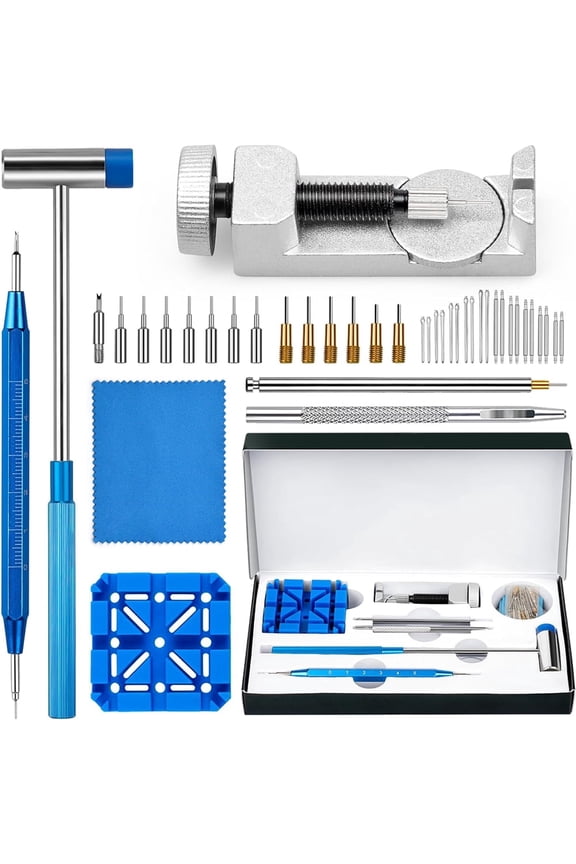 Watch Repair Tool Kit, Watch Band Link Remover with Pins & Spring Bars