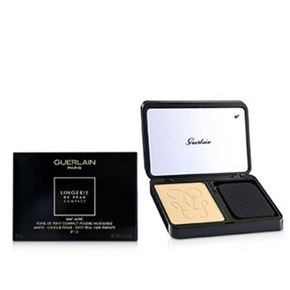 Guerlain 230939 0.29 oz Lingerie De Peau Mat Alive Buildable Compact Powder Foundation SPF 15 - No.04N Medium