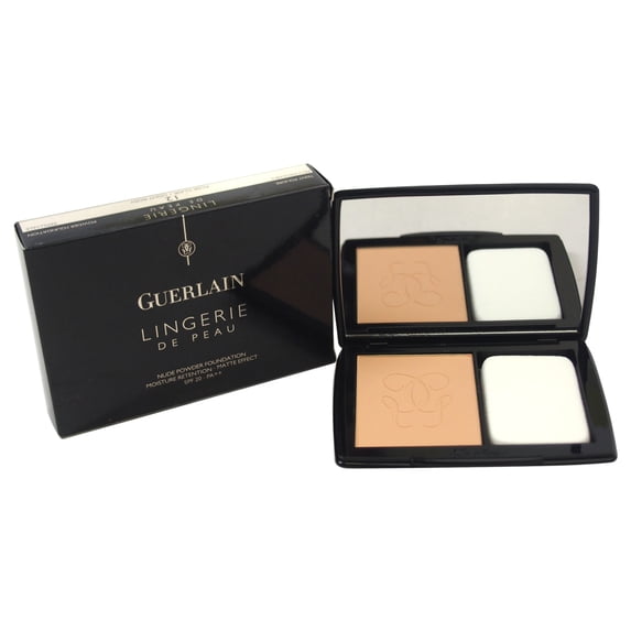 Guerlain Lingerie De Peau Nude Powder Foundation SPF 20 - # 12 Light Rosy 0.35 oz Powder Foundation (Refillable)