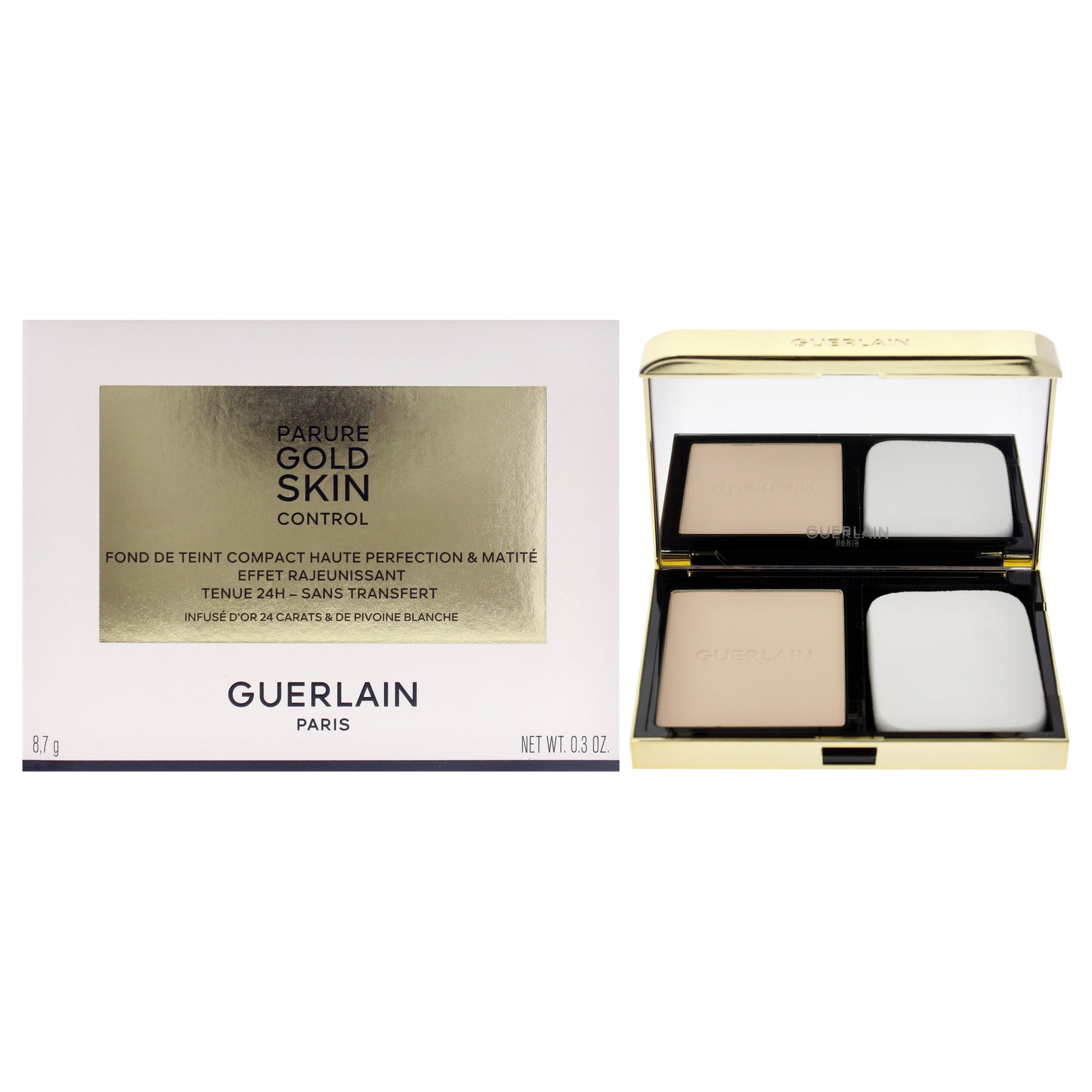 Guerlain Parure Gold Skin Control Matte Compact Foundation - 0N