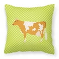 thumbnail image 1 of Guernsey Cow Green Fabric Decorative Pillow - 18 x 18 in., 1 of 1