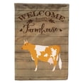 thumbnail image 1 of Carolines Treasures CK6765GF Guernsey Cow Welcome Garden Size Outdoor-Flags, Multicolor, 1 of 3