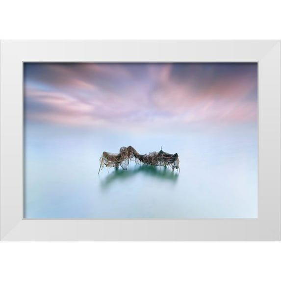 Guerola, Joaquin 14x11 White Modern Wood Framed Museum Art Print Titled - Netfish