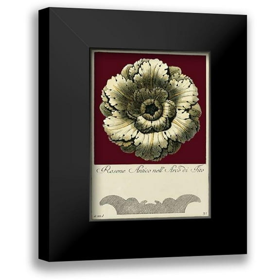 Guerra 11x14 Black Modern Framed Museum Art Print Titled - Rosone Antico III