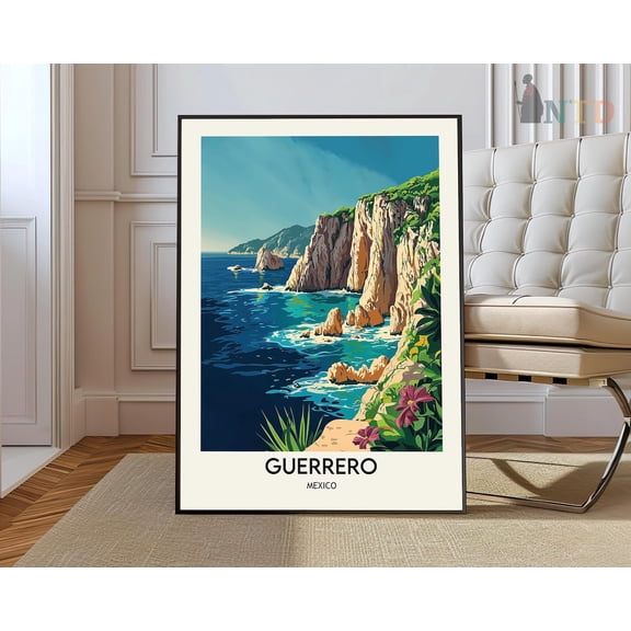 Guerrero Print, Guerreroguerrero Poster, Guerrero Photo, Guerrero Poster Print, Guerrero State, Guerrero Mexico, Acapulco City Wall Art, Modern Wall Decor, 8x12 UNFRAMED