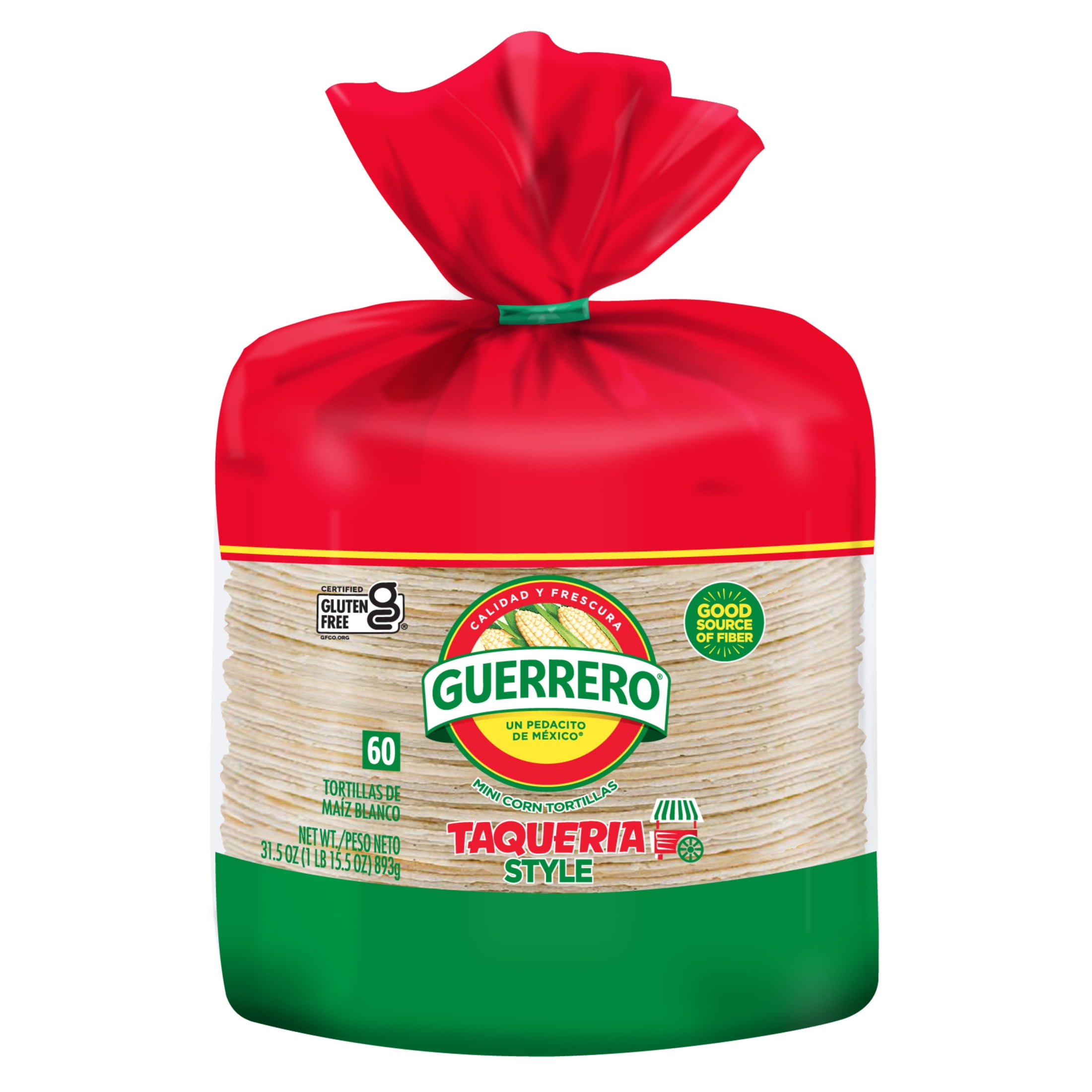 Guerrero Taqueria Style Mini White Corn Tortillas, 60 Count