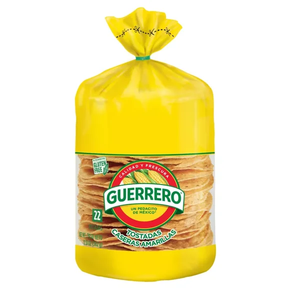 Guerrero Tostadas Caseras Amarillas 12.8oz/22ct (Pack of 6)