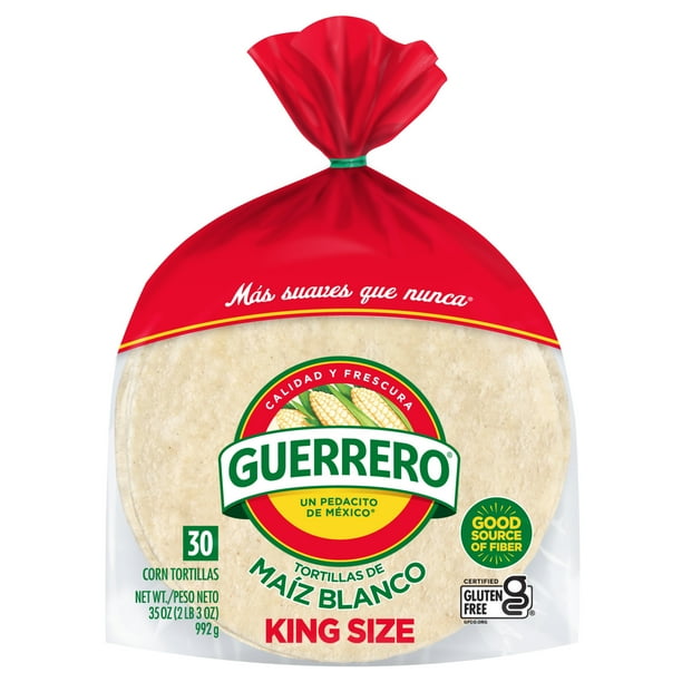 Guerrero White Corn King Size Tortillas