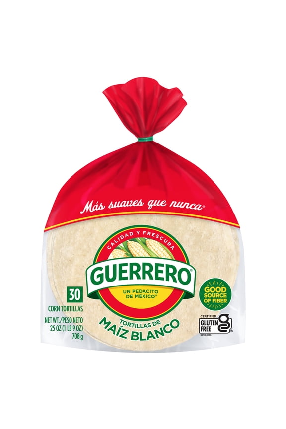 White Corn Tortillas, 30 Count