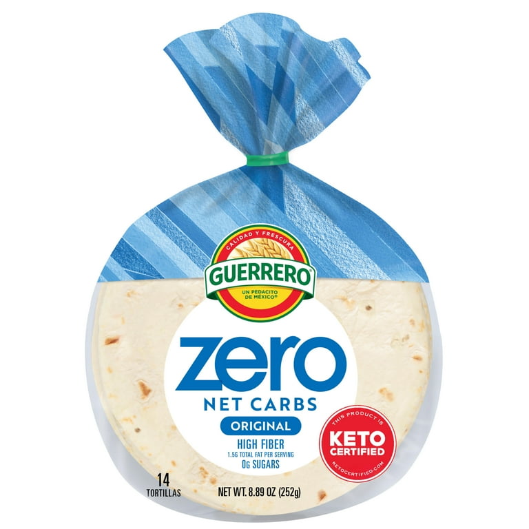 Guerrero Zero Net Carbs Tortillas, Street Taco Size, 14 Pack, Keto