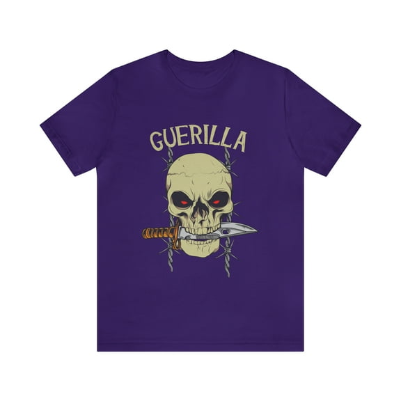 Guerrilla Skull Knife Independent Force Unisex Jersey Short Sleeve Tee