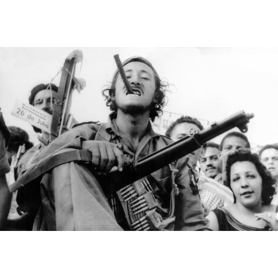 Guerrilla Soldier Enters Havana With Castro'S Victorious Rebel Forces On Jan. 8 History (24 x 18)