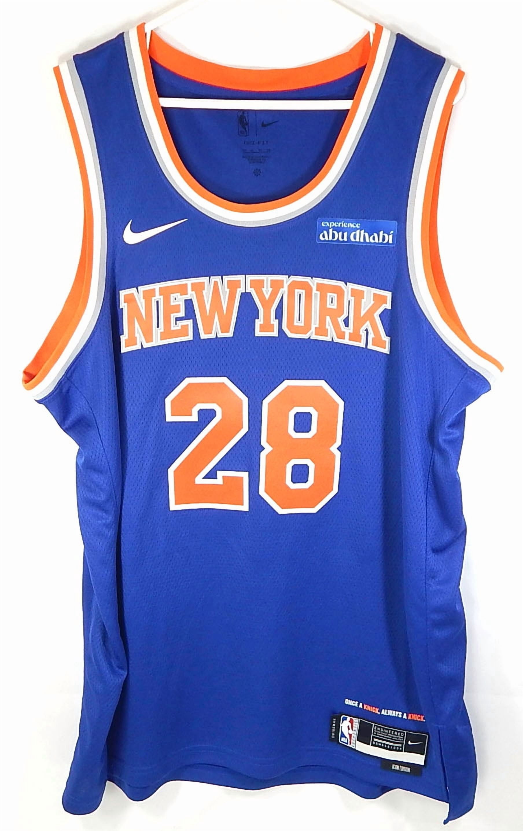 Guerschon Yabusele #28 NY Knicks Nike Swingman Icon Abu Dhabi Jersey ...