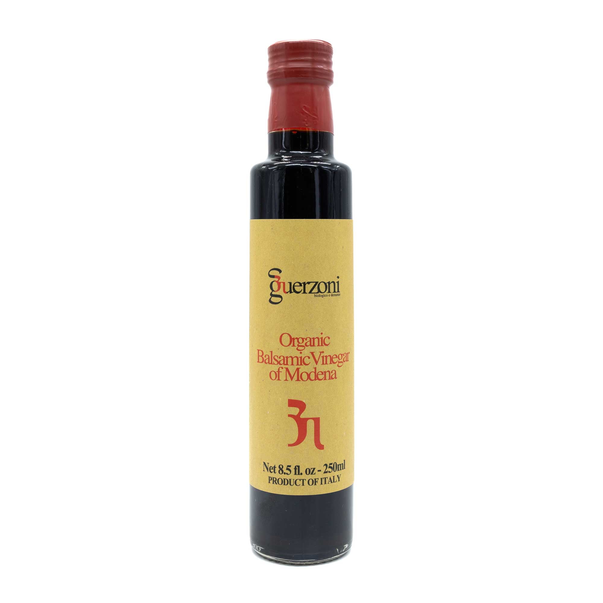 Guerzoni, Balsamic Vinegar of Modena IGP 'Red Series' Organic & Biodynamic Certified, 250 ml