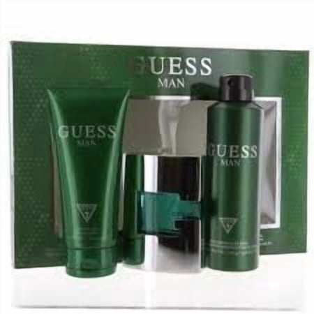 Guess 3 Piece Gift Set - 2.5 Oz Eau De Toilette, 6.7 Oz Body Spray, 6.7 Oz Shower Gel Gift Set For Men