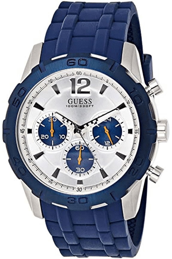 45mm Steel Chronograph Silver Dial Mens Quartz Watch W0864G6