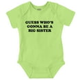 thumbnail image 1 of Guess A Big Sister Older Family Siblings Bodysuit Jumper Girls Infant Baby Brisco Brands 18M, 1 of 6