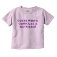 thumbnail image 1 of Guess A Big Sister Older Family Siblings Youth T Shirt Tee Girls Infant Toddler Brisco Brands 12M, 1 of 5