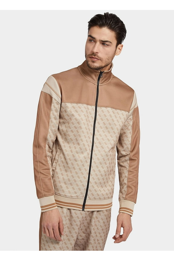 BEIGE Men's Marshall Full Zip Sweatshirt, US Medium