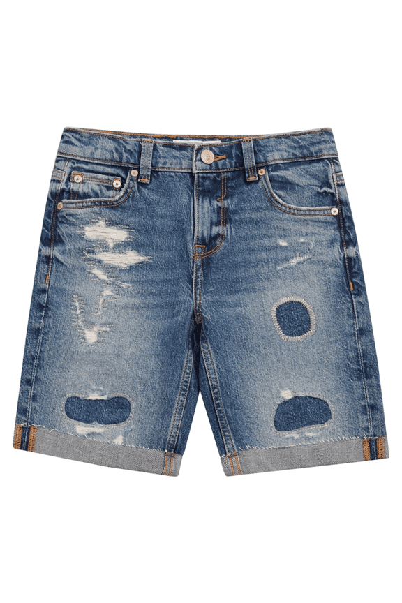 BLUE Big Boys Distressed Denim Shorts, US 10