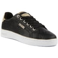 thumbnail image 1 of Guess Beckie Women's Low Top Lace Up Synthetic Sneakers In Black Size 6.5, 1 of 6