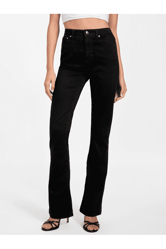 CARRIE BLACK Women's Eco Sexy Flared-Leg Jeans, US 30x30