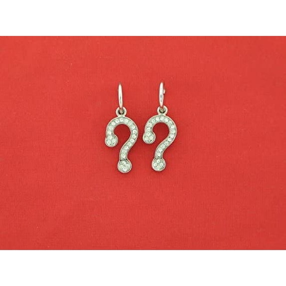 Guess CZ Swarovski Earrings Rodium Plated