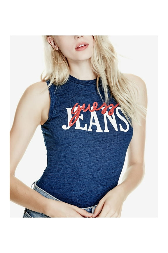 Cotton Logo Bodysuit Indigo Multi XL