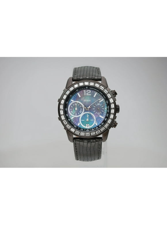 Pre-Owned Guess Dazzling 41mm Crystal Ladies Quartz Watch U0017L3 (Good)