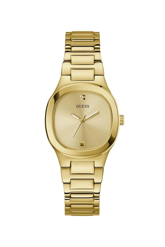 Eve Ladies 32mm Gold Tone Champagne Dial Watch - GW0615L2