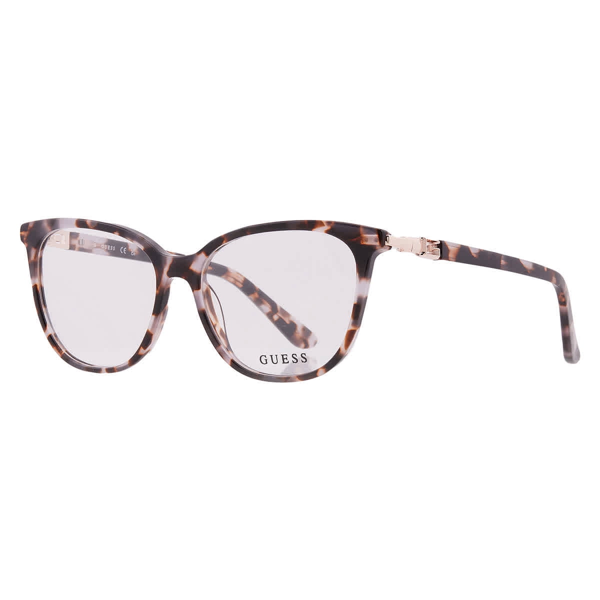 GUESS GU3018 D74 Cat-Eye Optical Frames Red Ombre w/ Case NWT Guess Cat Eye Sunglasses Red Gloss And Gold Frame Brown  main image 3