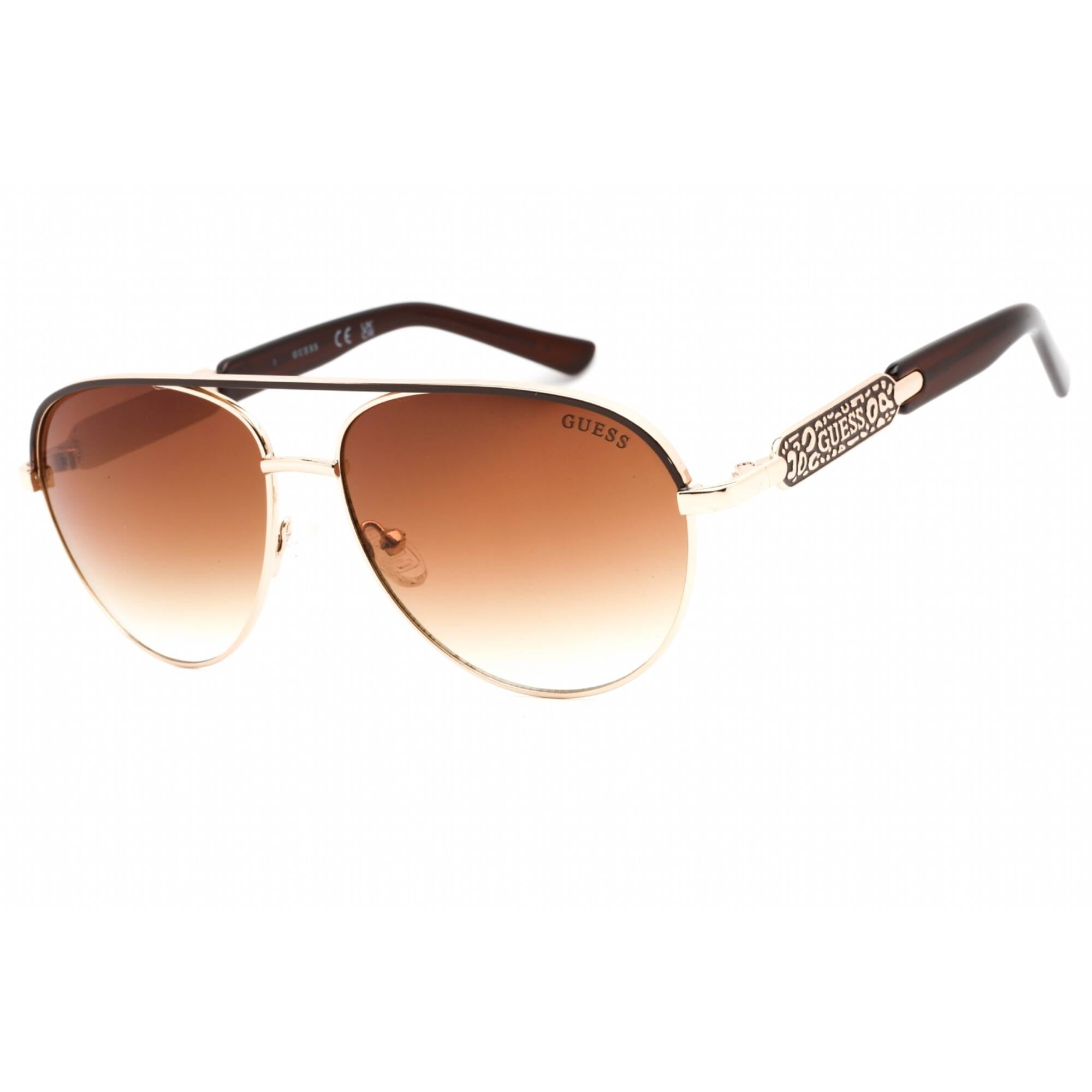 GUESS Brown Sunglasses with Gold Accents Guess Cat Eye Sunglasses Brown Tortoise And Gold Accent  main image 2