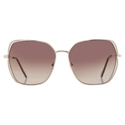 Guess Factory Gradient Brown Browline Ladies Sunglasses