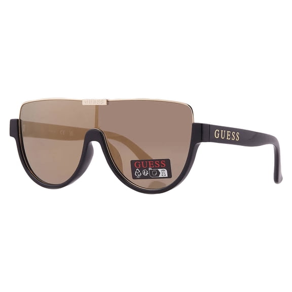 Guess Factory Smoke Mirror Shield Ladies Sunglasses GO00033 01C 00