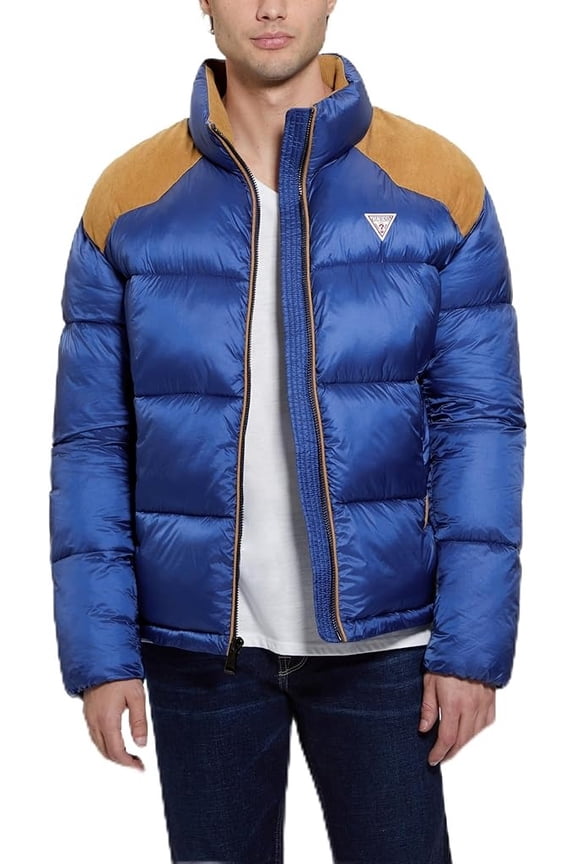 GLOAMING MULTI Men's Larry Fabric Block Puffer Jacket, US X-Large