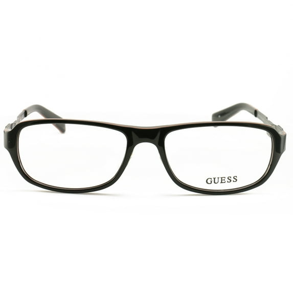 Guess GU 1779 Plastic Unisex Rectangle Eyeglasses Black 55mm Adult